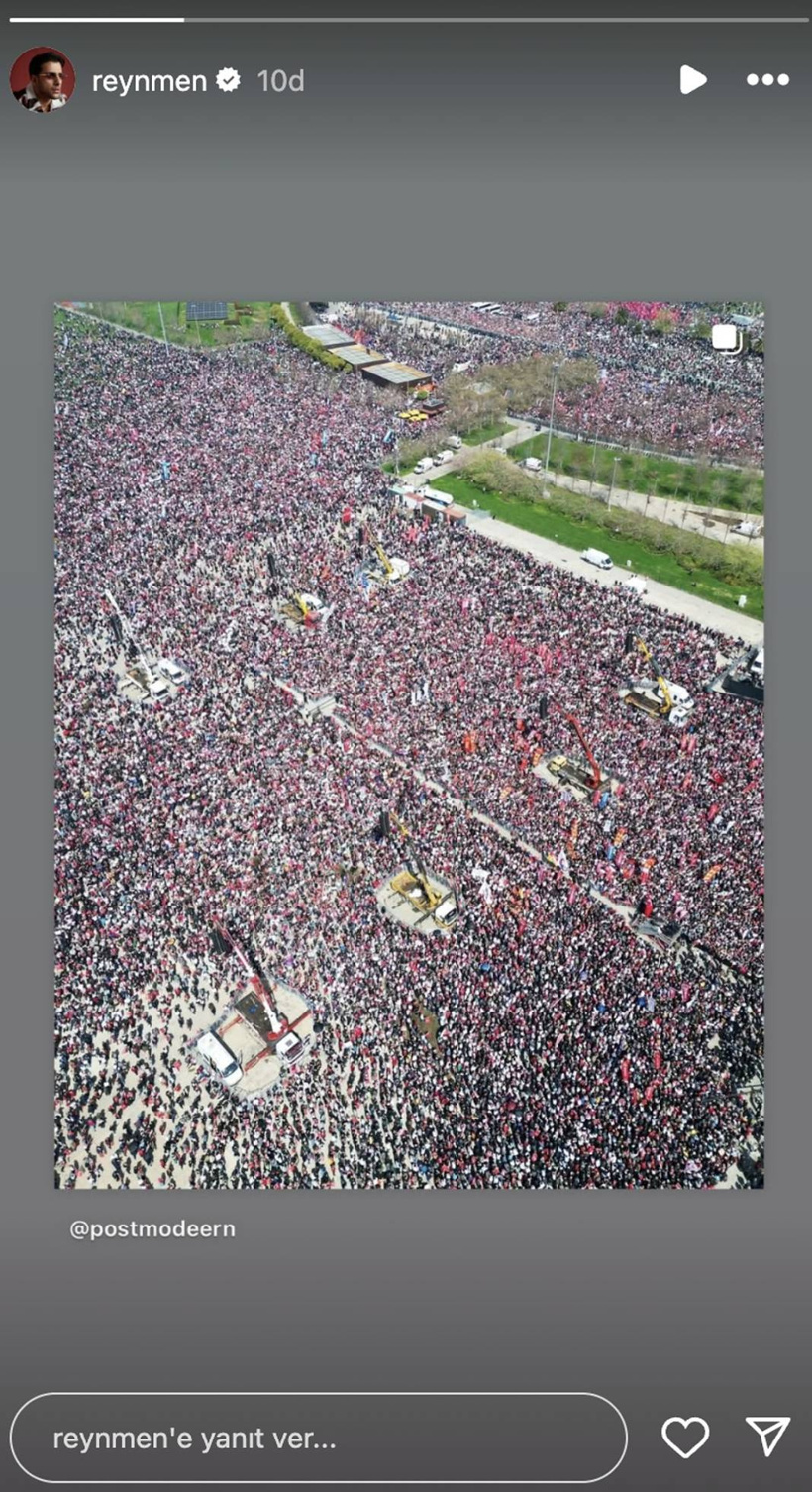 İstanbul'daki dev mitingde ünlüler de yer aldı: Sosyal medyada destek paylaşımları yağdı - Fotoğraf: 17